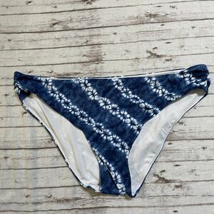 Victoria’s Secret Womens Blue Tie Dye Classic Hipster Bikini Bottom Size Large L